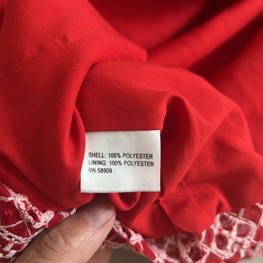 Antonio Melani Red Patterned Blouse - image 7